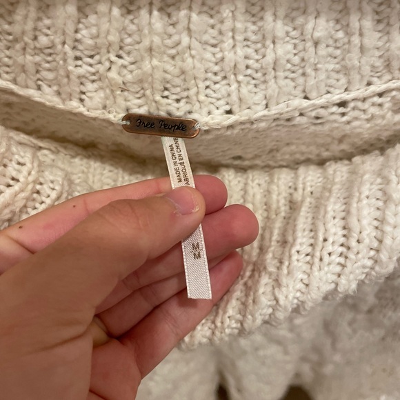 Free People Cream Cable Knit Sweater - Picture 3 of 8